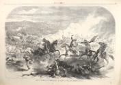 The War for the Union: Surprise of Rebel Guerrillas by a Squadron of United States Cavalry, from "Harper's Weekly"