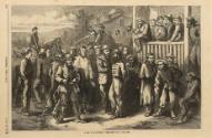 A Group of Butternut Prisoners, Taken from Life, from "Harper's Weekly"