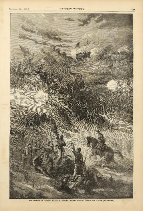 The Capture of Lookout Mountain: General Hooker Fighting among the Clouds, from "Harper's Weekly"