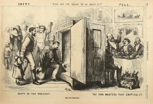 The City Treasury, from "Harper's Weekly"