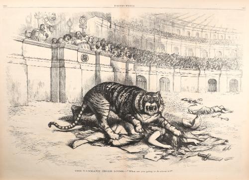 Tammany Tiger Loose: 'What Are You Going to Do About It?', from "Harper's Weekly"