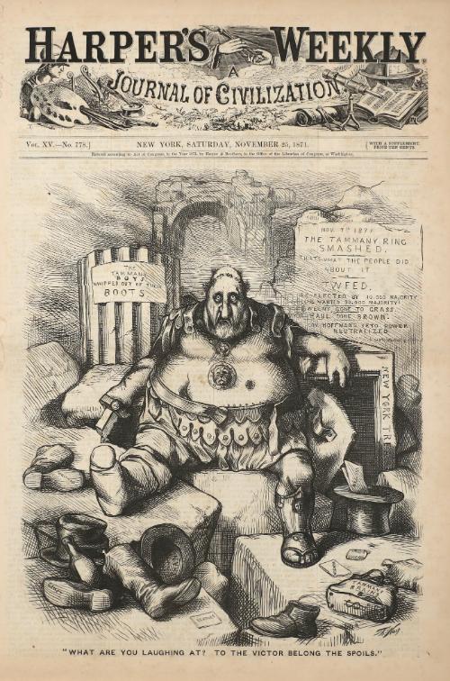 What Are You Laughing At? To the Victor Belong the Spoils, from "Harper's Weekly"