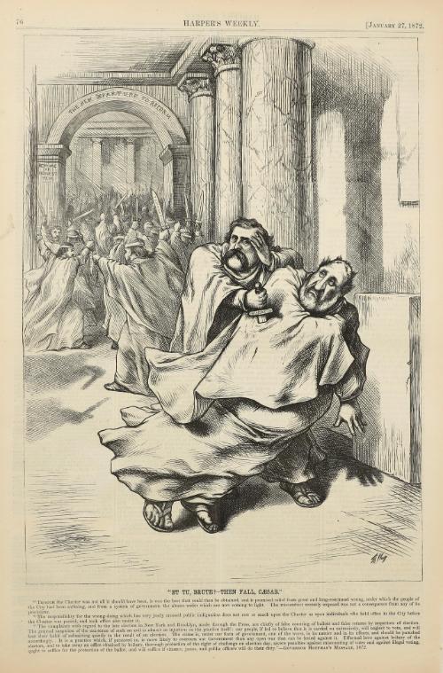 Et Tu, Brute? Then Fall, Caesar, from "Harper's Weekly"