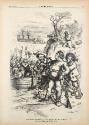 Will Robinson Crusoe (Sumner) Forsake His Man Friday?, from Harper's Weekly