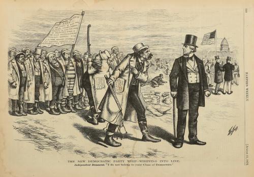 The New Democratic Party Whip: Whipping into Line, from "Harper's Weekly"