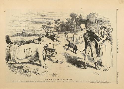 The Wolf in Sheep’s Clothing, from "Harper's Weekly"
