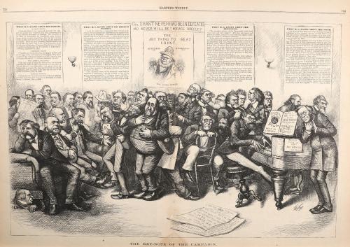 The Key-note of the Campaign, from "Harper's Weekly"