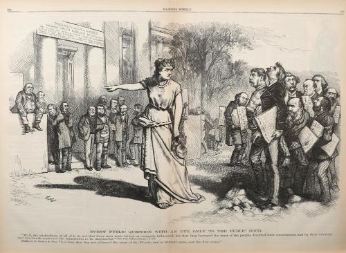 Every Public Question with an Eye only to the Public Good, from "Harper's Weekly"