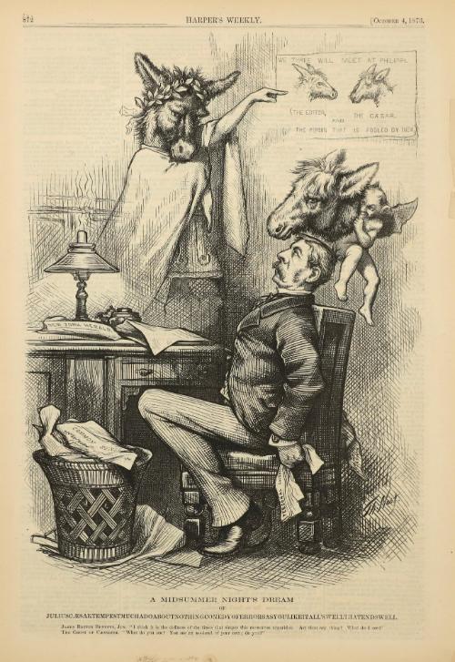 Midsummer Night’s Dream of JuliusCaesarTempestMuchAdoAboutNothingComedyofErrorsAsYouLikeItAll'sWellThatEndsWell, from "Harper's Weekly"
