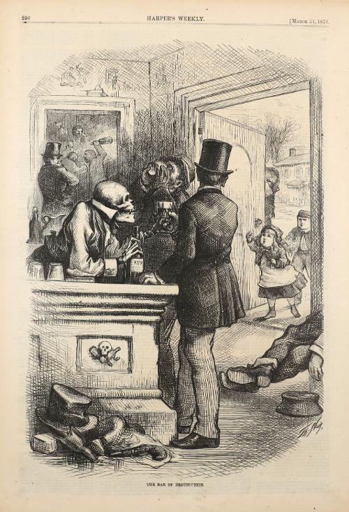 The Bar of Destruction, from "Harper's Weekly"