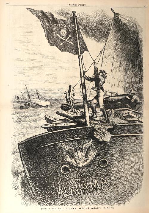 The Same Old Pirate Ship Afloat Again, from "Harper's Weekly"