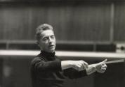 Austrian Conductor Herbert von Karajan Rehearsing for the Lucerne Festival, Berlin