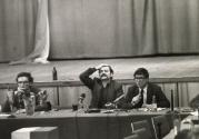 Walesa's Combat: a meeting of the K.K.P. (National Solidarity Commission) with labor activist Lech Walesa