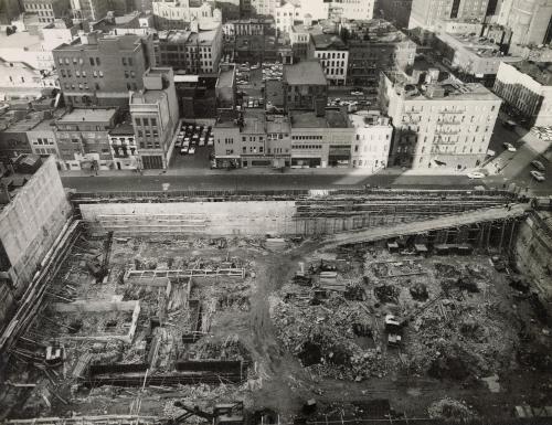 Construction site on West 52nd Street