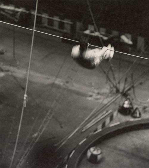 Harold Alzana Hanging on High Wire, Ringling Brothers Circus