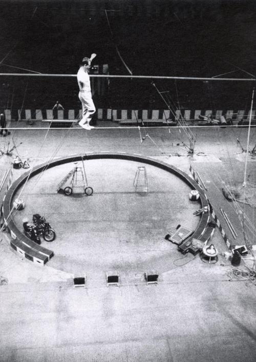 Harold Alzana Balancing on High Wire, Ringling Brothers Circus