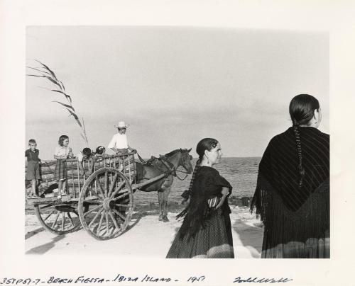 Fiesta at Cala Cana, Ibiza, Ibiza Island, Spain, 1951