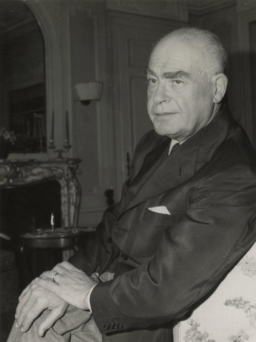 Portrait of Polish composer and conductor Paul Klecki seated wearing suit.