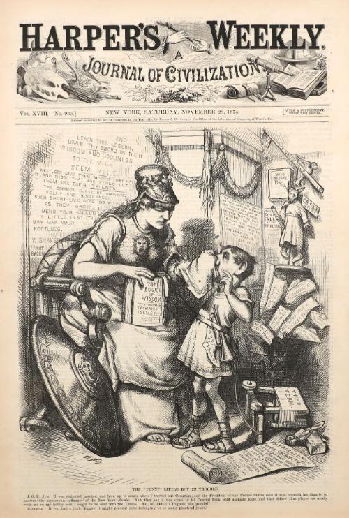 The ‘Funny’ Little Boy in Trouble, from "Harper's Weekly"