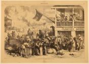 A Rebel Guerrilla Raid in a Western Town, from "Harper's Weekly"