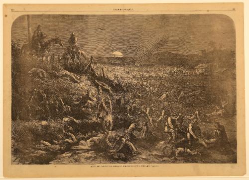 After the Battle: Rebels in Possession of the Field, from "Harper's Weekly"
