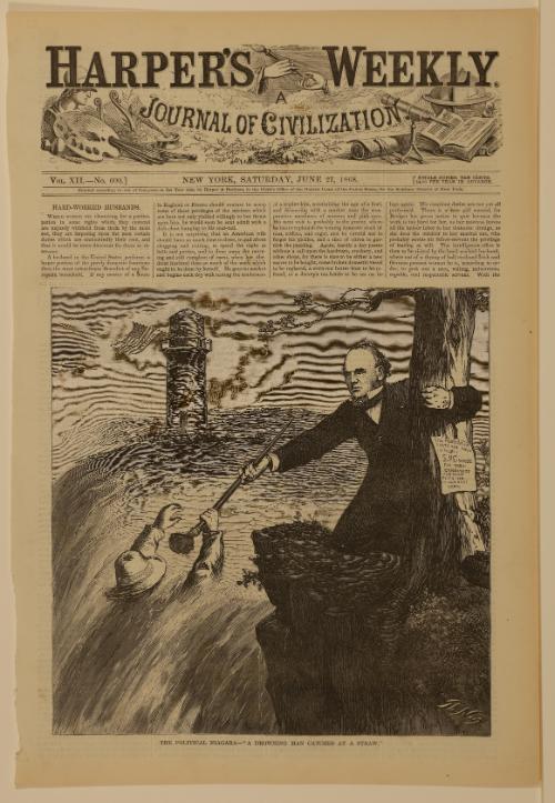 Political Niagara, from "Harper's Weekly"