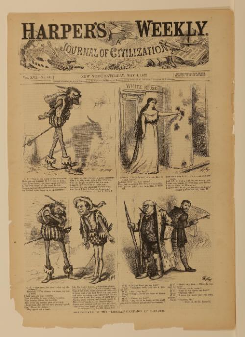 Shakespeare on the ‘Liberal’ Campaign of Slander, from "Harper's Weekly"