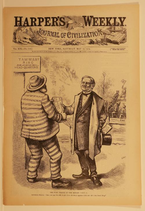 The Next Pardon in the Reform Farce, from "Harper's Weekly"