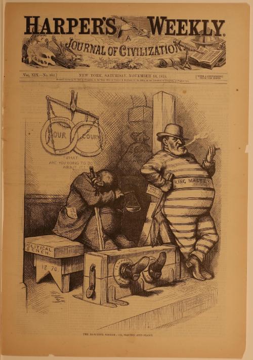 The Elective System; or Master and Slave, from "Harper's Weekly"