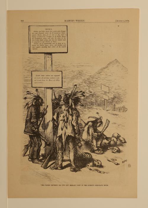 'Bill Passed Providing Two New Military Posts' by the Generous Democratic House, from "Harper's Weekly"