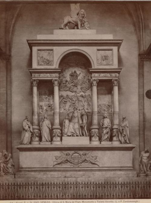 Venezia - Chiesa di S. Maria de Frari. Monumento a Tiziano Vecellio