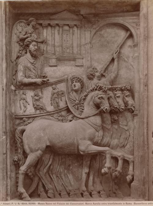 Roma - Museo Nuovo nel Palazzo dei Conservatori. Marco Aurelio entra trionfalmente in Roma