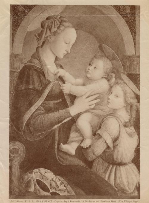 Firenze - Ospizio degli Innocenti. La Madonna col Bambino Gesù