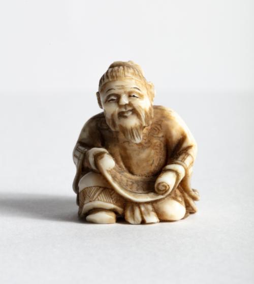 Netsuke of a bearded man