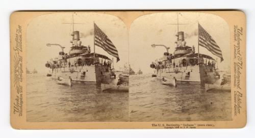 The U.S. Battleship “Indiana” (stern view)