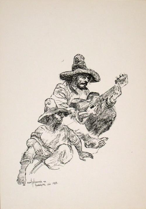 Guitarrista (Guitarist), from the porfolio "Personales de Guadalajara (People of Guadalajara)"