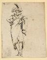 Les Caprices: Le Gentilhomme de Face, La Main Droite Sur la Hanche (The Caprices: Nobleman, Front View, Right Hand on Hip [Detail])