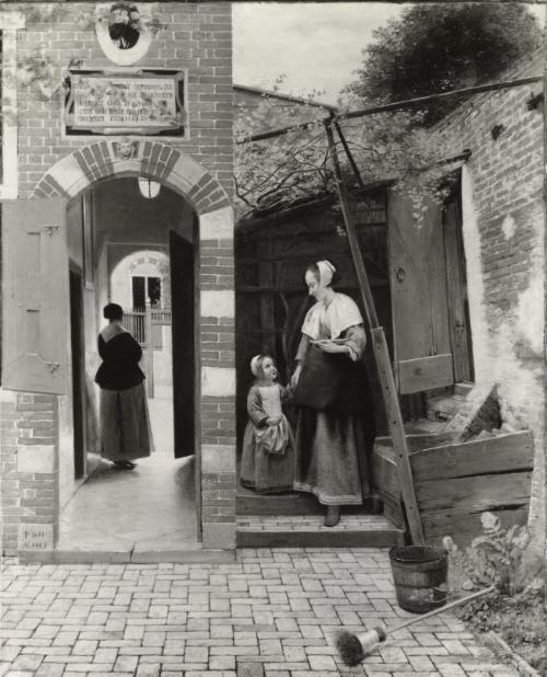 The Courtyard of a House in Delft