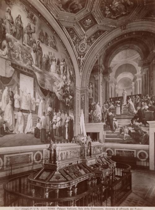 Roma - Palazzo Vaticano. Sala della Concezione, decorata di affreschi del Podesti.
