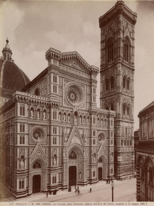 Firenze - La Facciata della Cattedrale (Opera dell'Arch. De Fabris, scoperta il 12 maggio 1887)