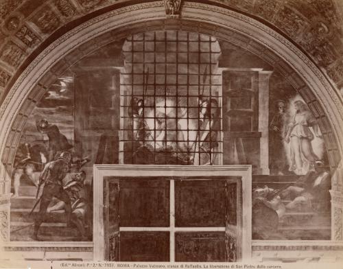 Roma - Palazzo Vaticano, stanze di Raffaello. La liberazione di San Pietro dalla carcere