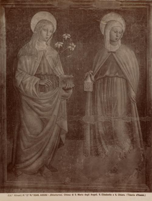 Assisi - Dintorni. Chiesa di S. Maria degli Angeli. S. Elisabetta e S. Chiara