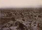 Birds eye view of the city from the Hari Parbat Fort, India