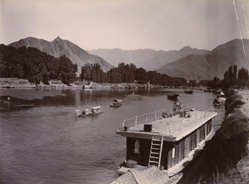 The Residency Ghat and the library, India