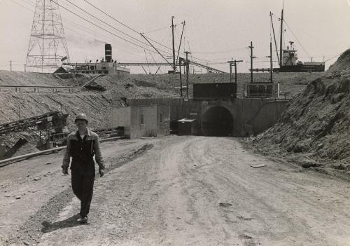 St. Lawrence Seaway under construction