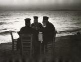 Priests eating dinner, The Piraeus, Athens