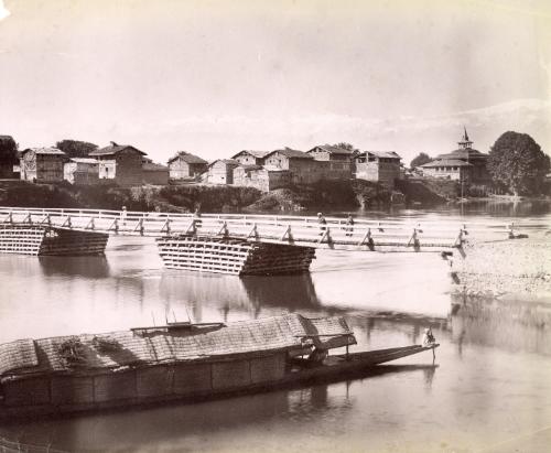 Sopore Town and Bridge, India