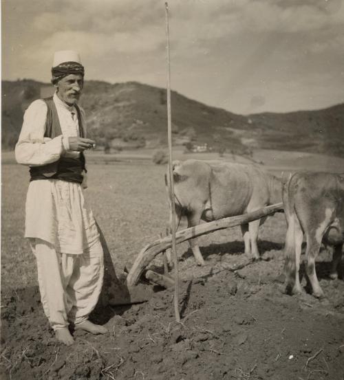 Albanian peasant near Tirana, Albania