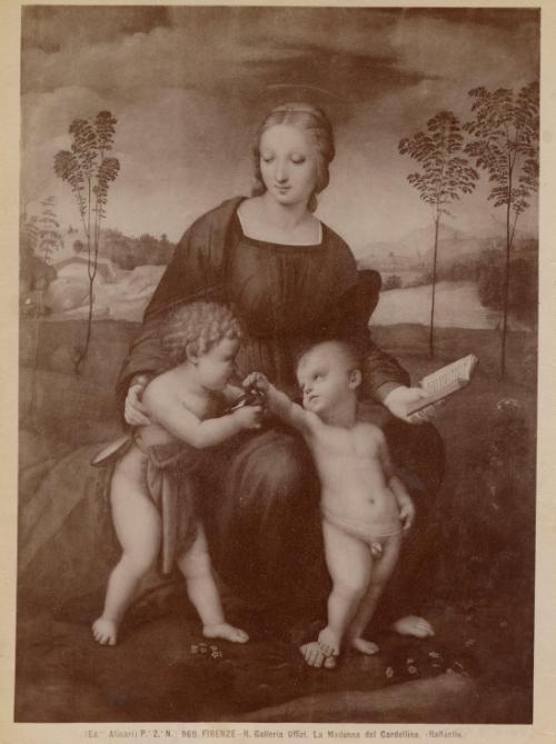 Firenze - R. Galleria Uffizi. La Madonna del Cardellino.