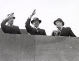 Leadership atop Lenin Mausoleum